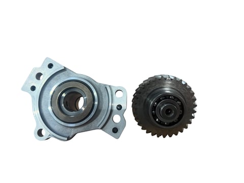 Metal gears bearing housing