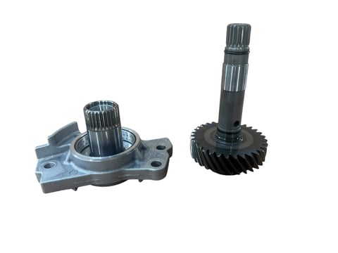 Metal automotive gears with shafts